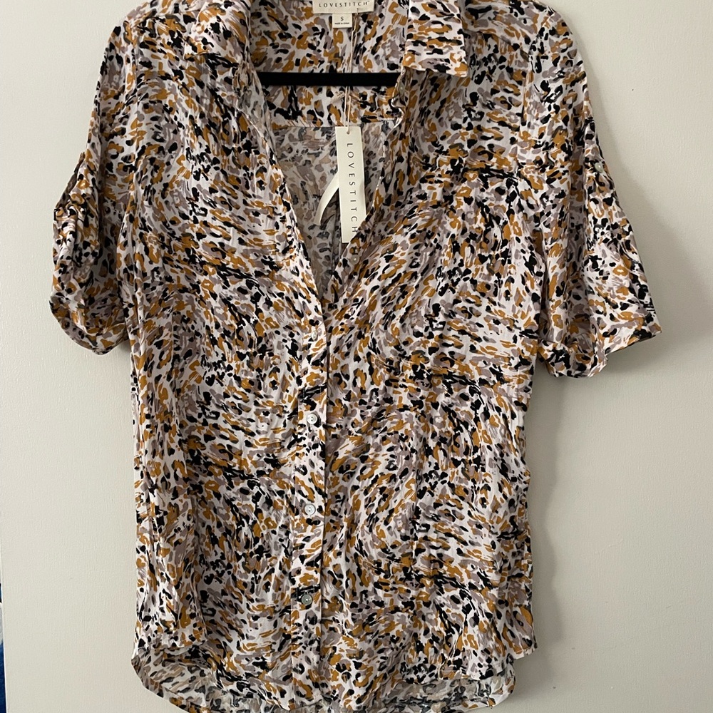 NEW Lovestitch button up size small womens shirt